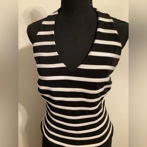 Xscape halter evening top